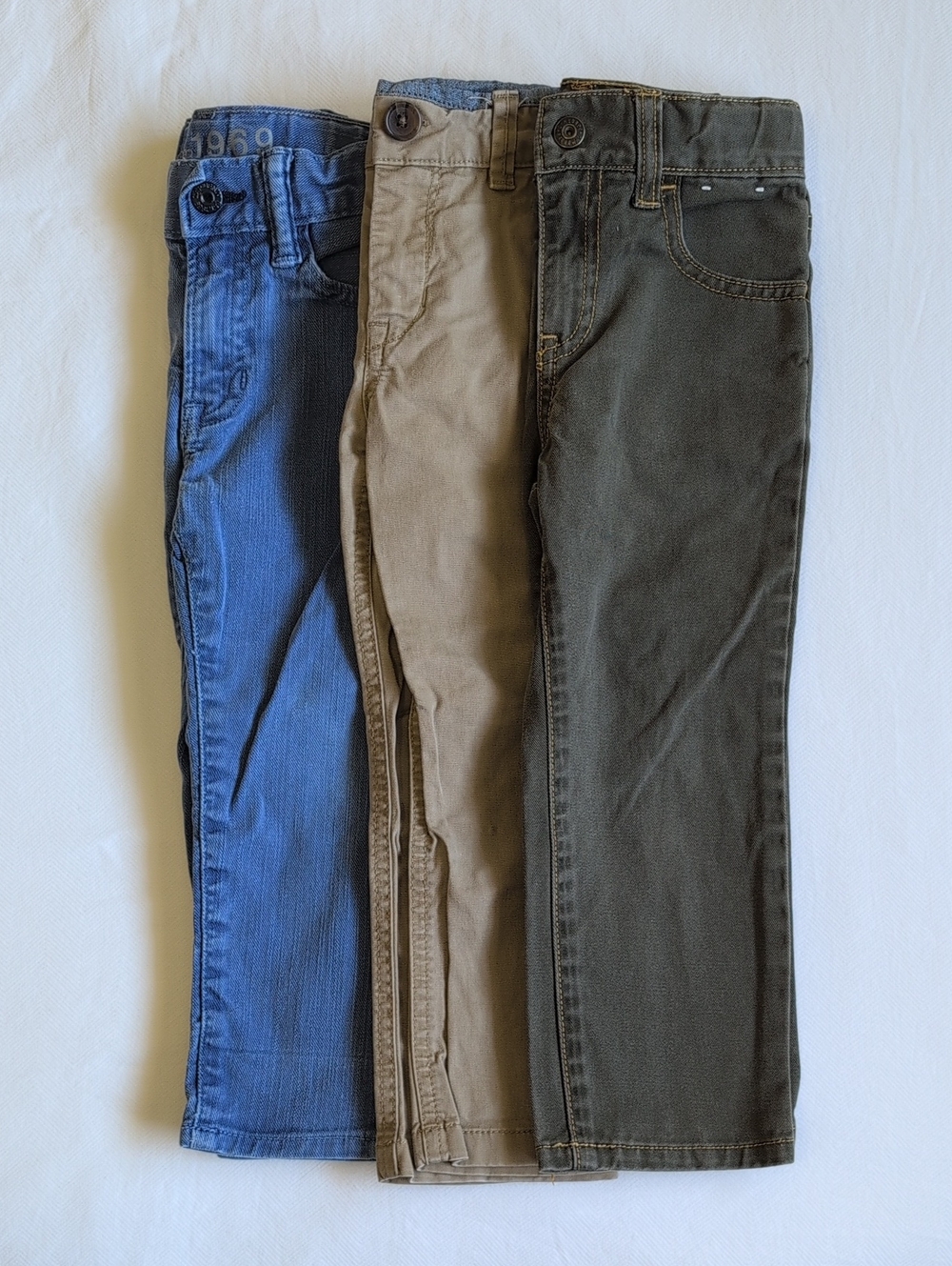 2T Toddler Boy Pants Bundle 3-Pack Fall Lot Baby Gap Gymboree Denim Chinos Jeans